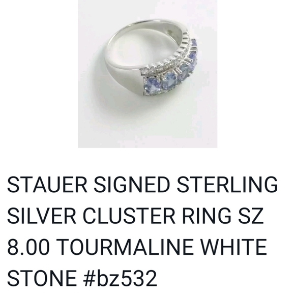 GENUINE BLUE TOURMALINE INDICOLITE .925 RING - Picture 8 of 15